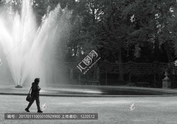 公園里的男人
