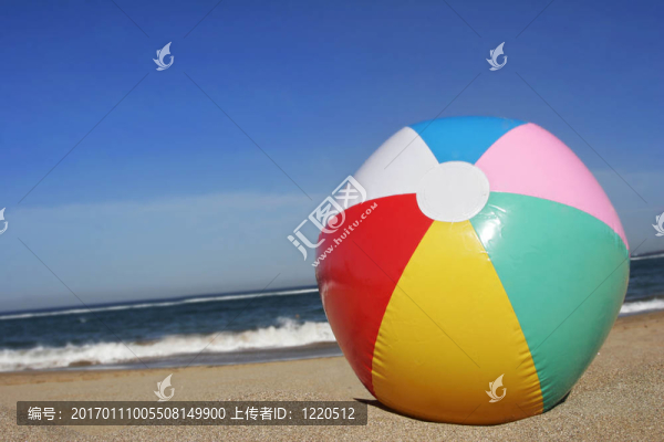 Beach的沙灘上