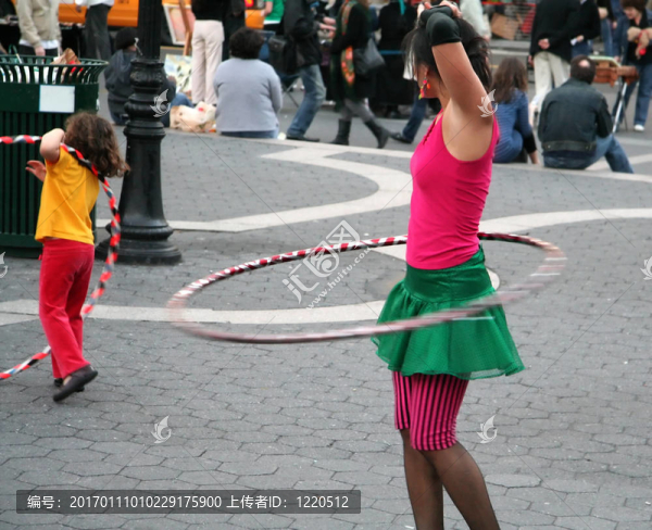 Hula,Hoop在公園