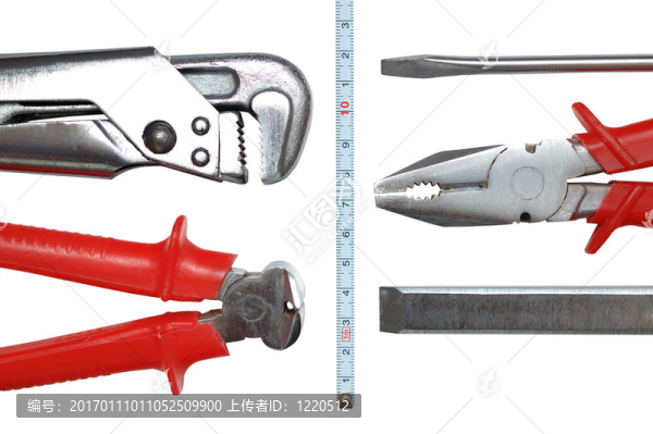 白色孤立工具包
