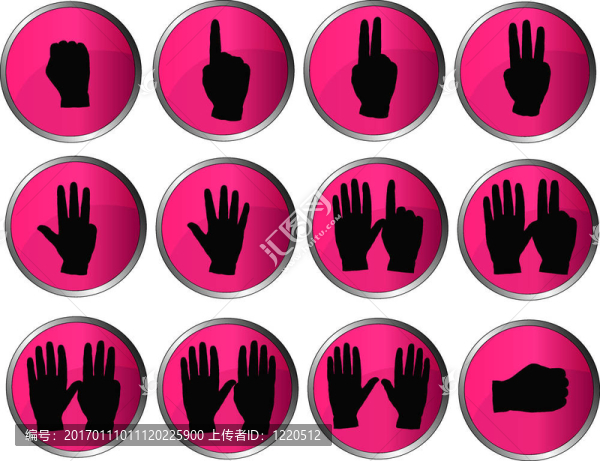 12,Pink,Hand,Buttons