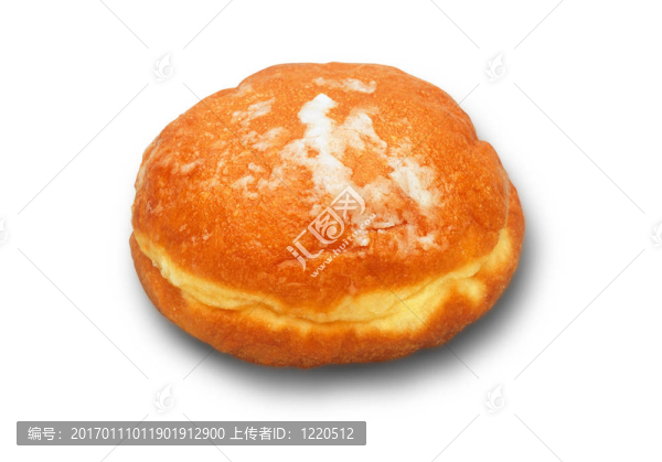 孤立的炸圈餅