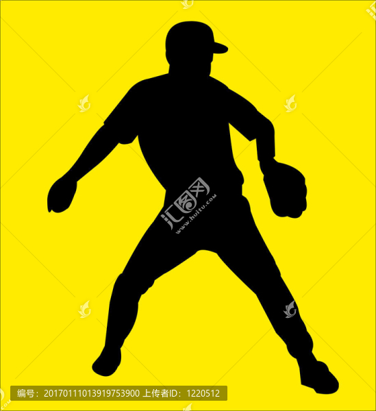 棒球選手Silhouett