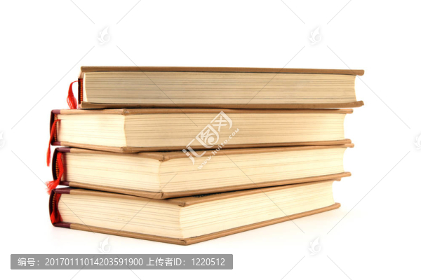 四本白色背景精裝書(shū)