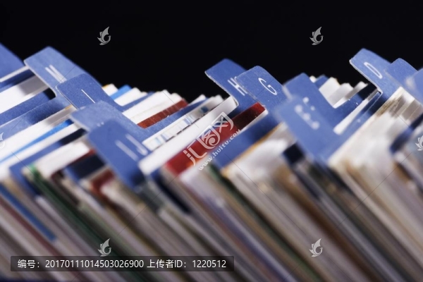 桌面名片索引架