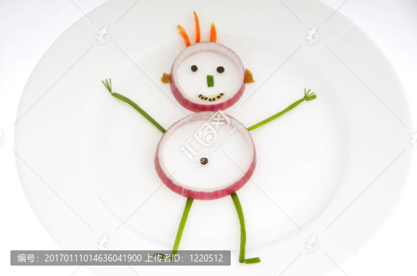 菜上的人