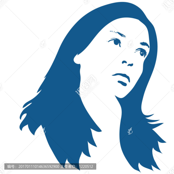 女人的剪影