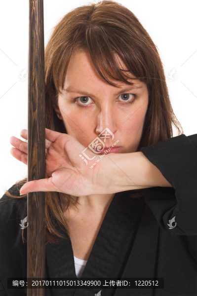 女人做空手道