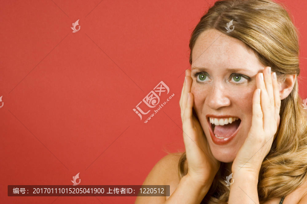 受驚的女人