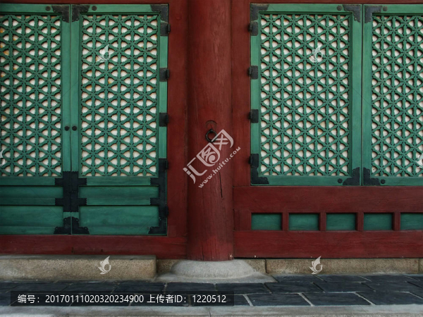 漢城的宮殿窗