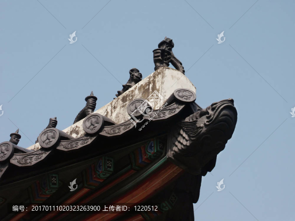 漢城韓國(guó)的宮殿屋頂。
