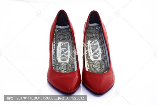 美元的鞋子