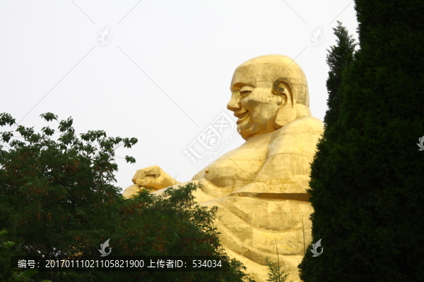 彌勒佛塑像,彌勒佛,金身塑像