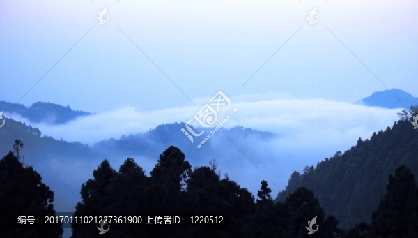 山的早晨