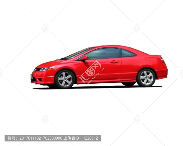 紅色跑車隔離