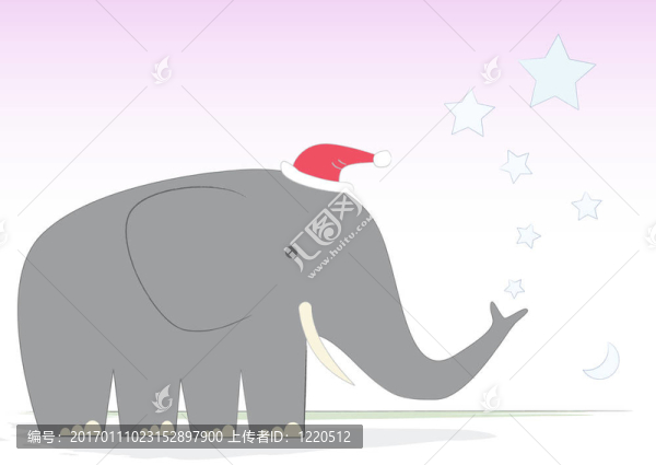 D圣誕大象