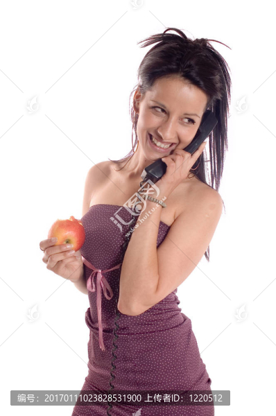 吃蘋果的女人