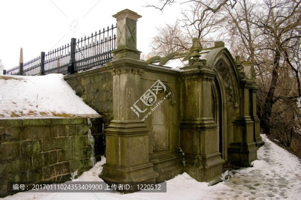 陵墓在冬天
