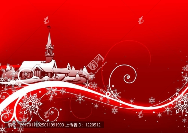摘要紅色圣誕