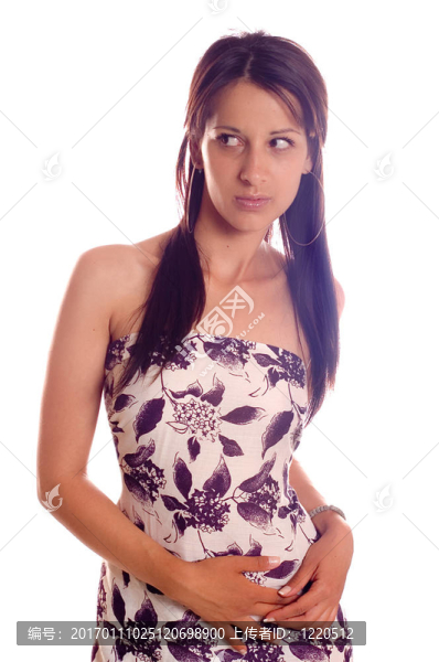 熱的黑發(fā)女孩