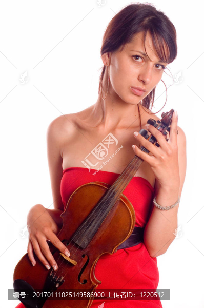 女孩用小提琴