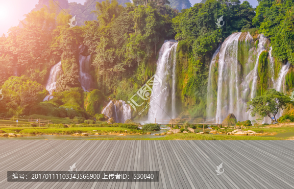 山水風(fēng)光大瀑布