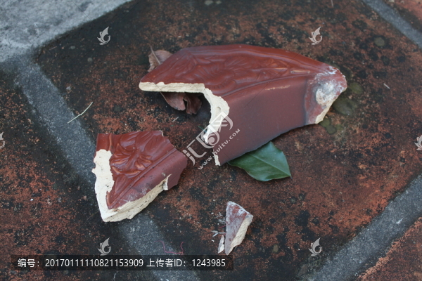 花盆,碎片