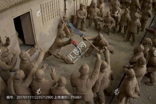 切磋武藝,關(guān)中泥塑