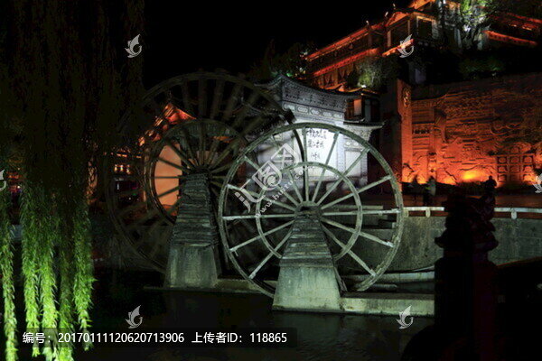 麗江,麗江古城,大水車