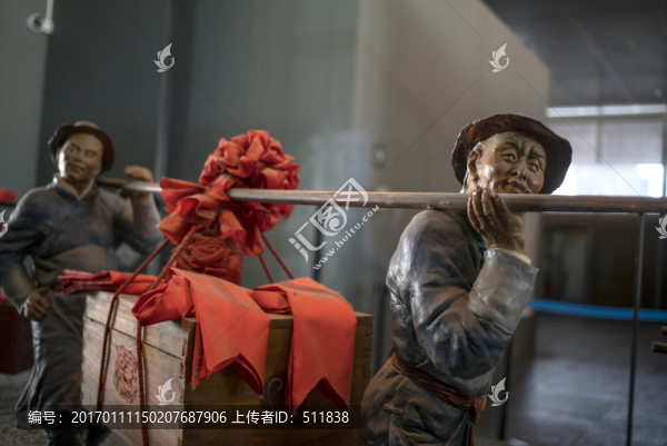 老北京婚俗迎親場(chǎng)景雕塑