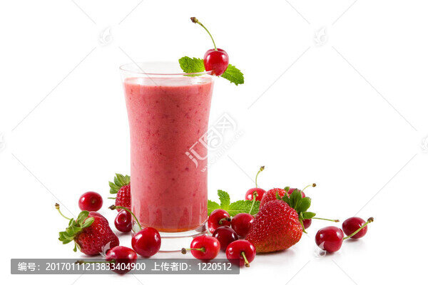 櫻桃草莓冰沙