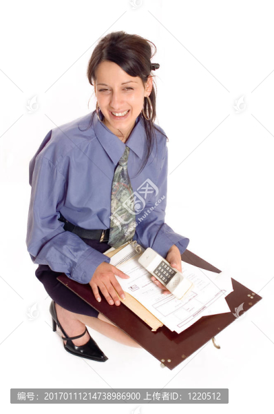 商務(wù)女人和電話