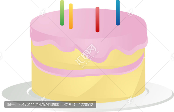生日蛋糕的插圖