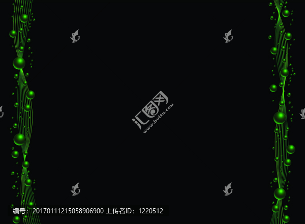 綠泡泡背景