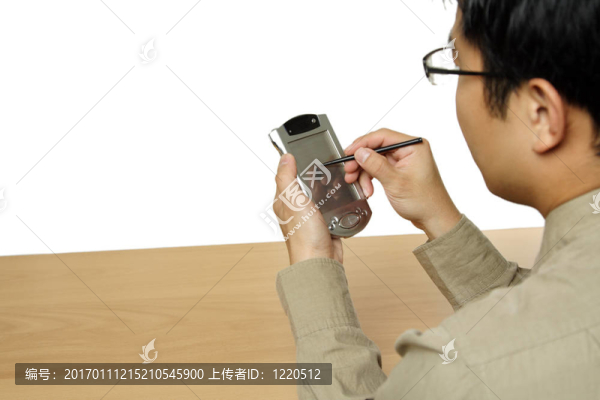 工作的商人