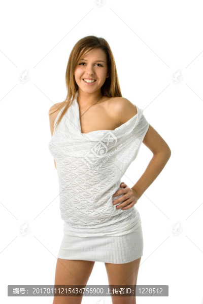 穿著白色衣服的女人