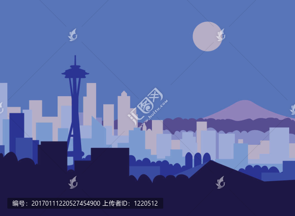 西雅圖的夜晚