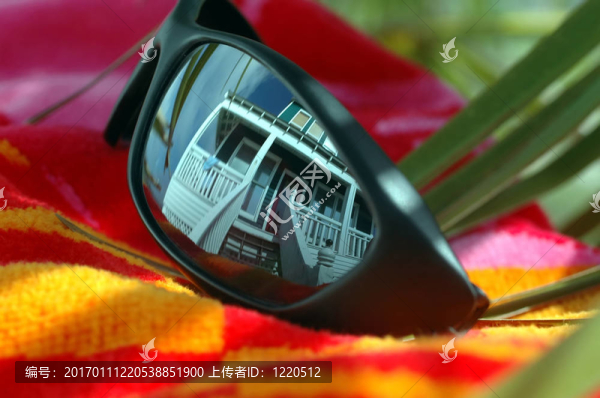 在海灘上