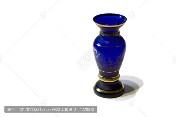 藍(lán)色的花瓶