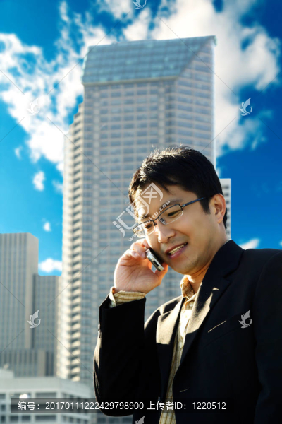 忙碌的商人