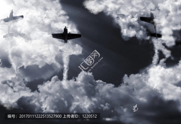 空中會議；3架飛機