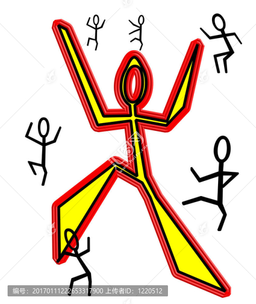 快樂的跳舞棒圖