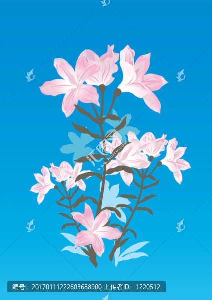 復(fù)古花卉插圖