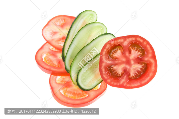 黃瓜番茄片