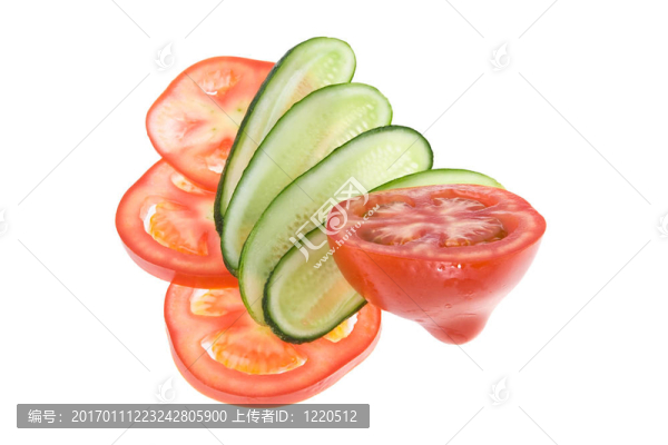 黃瓜番茄片