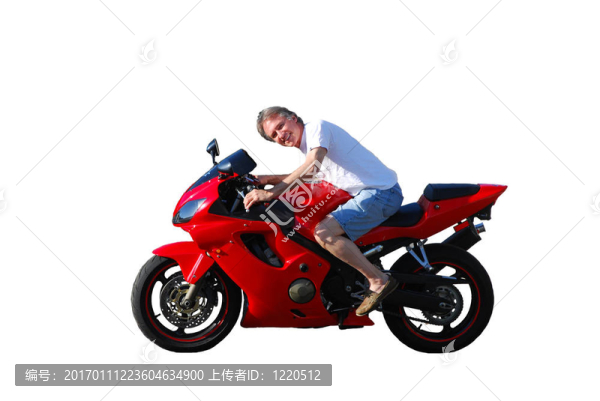 騎摩托車的人—