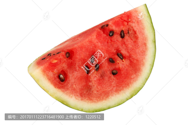 一塊新鮮多汁的西瓜