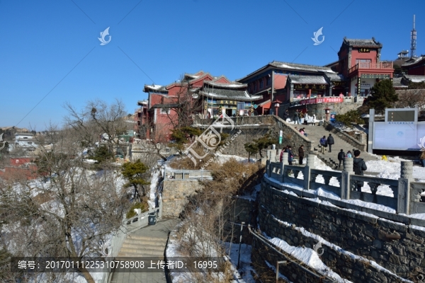 泰山冬天素材
