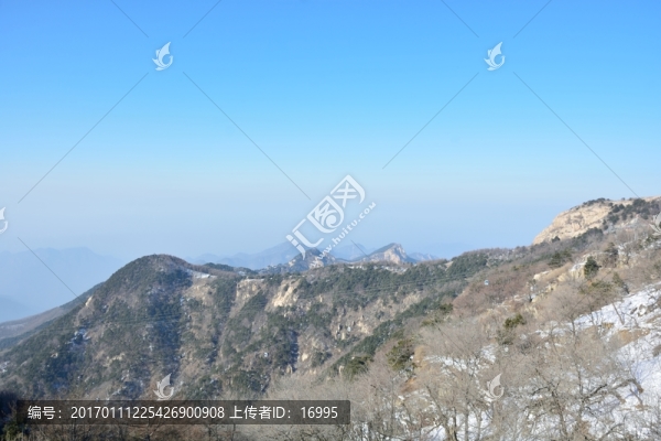 泰山冬天素材