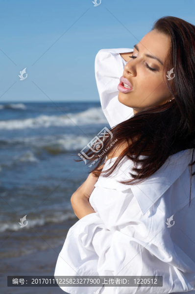 海邊美女